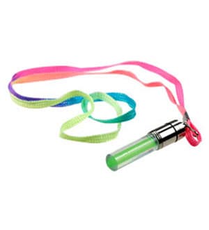 LF5GN, брелок с подсветкой и держателем зелёный