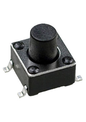 IT-1102WB8-160G-G, кнопка тактовая 6х6 SMD h=7мм