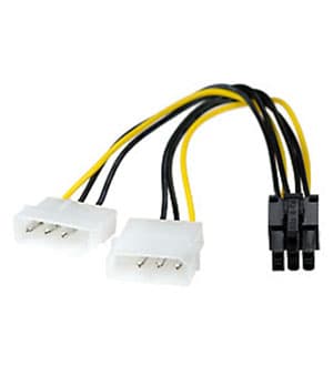 2ХMOLEX-PCI-EXPRESS, Разв.пит6pin,для подкл.в/к PCI-Е(6pin) к б/п ATX