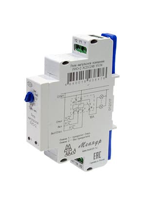 РИО-2 АСDC24В УХЛ4, импульсное реле освещения на DIN рейку 250В 16А