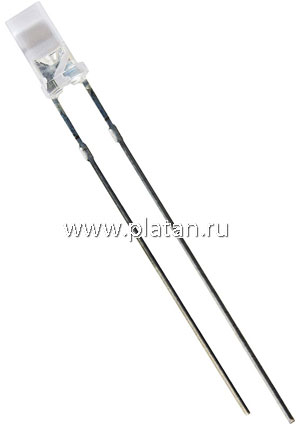 BL-L344UYC, Светодиод желтый 100" d=3мм 450мКд 590нМ (Ultra Yellow)