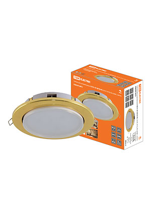 SQ0359-0073, Светильник встраиваемый СВ 01-07 GX70-H5, 220 В, 50 Гц, без рефл., золото,