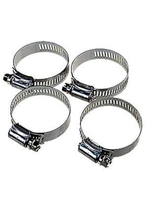 37812-032-51-4, Хомуты червячные 12,7мм, 32-51мм, 4шт нерж.сталь