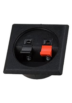 1-710, прищепка аудио двойная квадратная на корпус