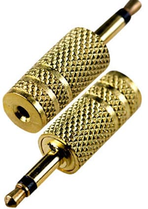 2-015G, переход 3.5мм "шт" моно - 2.5мм "гн" моно металл"позолоченный"
