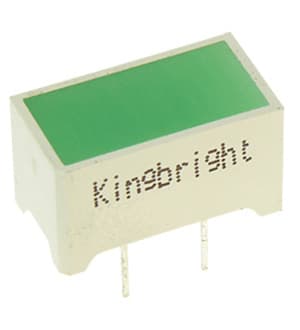 DE/2SGD, светодиодная полоса зеленый 7.5х14мм 80мКд