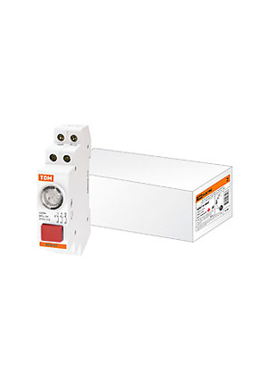 SQ0214-0002, Выключатель кнопочный с индикацией ВКИ-47 красный (LED) 2НО;1НЗ AC/DC