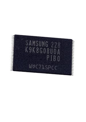 K9K8G08U0A-PIB0, 1G X 8 FLASH 2.7V PROM, 20 ns, 48 Pin Plastic SMT