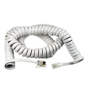 18-2041, Шнур витой телефонный для трубки 4Р4С, L=4.00м., белый