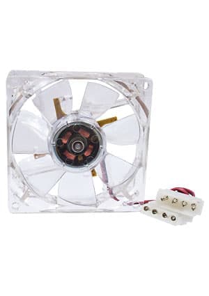 CLB-8025M12S-4LD2, вентилятор с подсветкой 80х80х25мм 12В голуб.