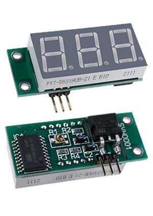 SVH0001UB-10, миниат.встр.вольтм.пост.тока,ульт.ярк.голуб.инд.0..9,99В