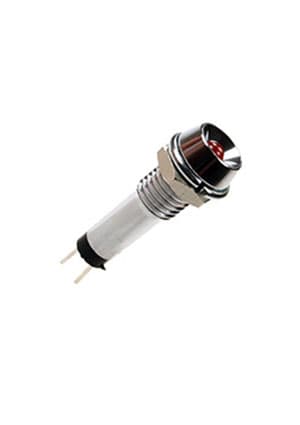 L-601R, Светодиод с держателем красный на панель d6,5мм