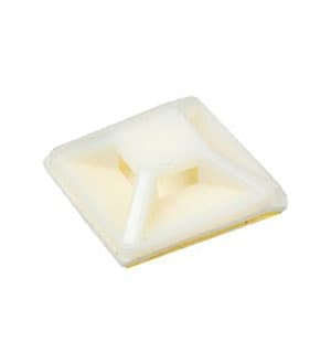 07-2020 100ШТ БЕЛАЯ, 07-2020, Площадка под хомут 20 мм х 20 мм, упаковка 100шт.,белая