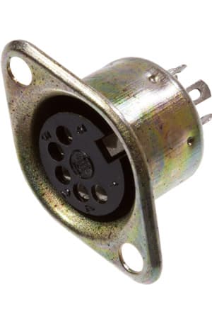 1-368, разъем DIN 5 pin "гн" металл на корпус