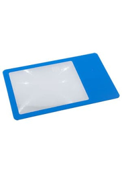 803 ЛИНЗА ФРЕНЕЛЯ ГИБКАЯ 3Х (КРЕДИТКА ВЕРТ.85Х54ММ) ДЛЯ ЧТЕНИЯ СИНИЙ