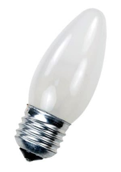 60C1/FR/E27, Лампа  60Вт, свеча матовая, цоколь E27