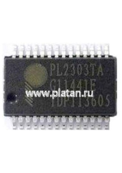 PL2303TA, Контроллер USB - Serial Bridge, [SSOP-28]