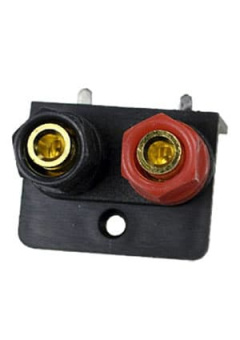 1-755G, площадка для динамика угловая пластик "позолоченная" на корпус