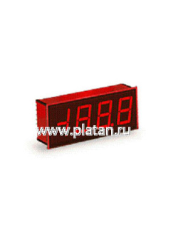 DMS-30PC-1-RL-C, Вольтметр цифровой, измерительная головка до 2V, приглушенный красный