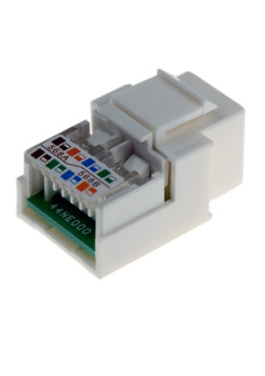 03-1011, гнездо вставка RJ-45 (keystone jack) cat5e тип-1