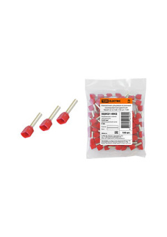 SQ0521-0002, Наконечник штыревой втулочный изолированный (двойной) НШвИ (2) 0,75х8 (100 шт)