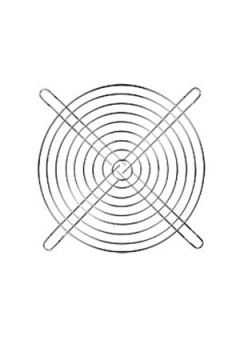 JL-16062 решетка для вентилятора 160х160мм