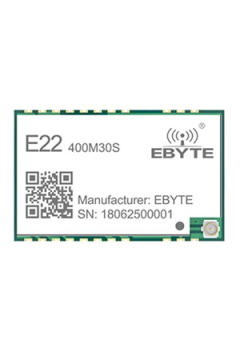 E22-400M30S, Module Low consumption,anti-interference; SPI; IPEX/STAMP; 433MHz 470M; 30dBm; 12; 0.01