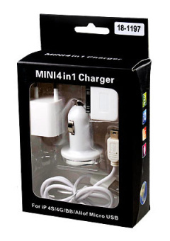 18-1197, комплект шнуров для.заряд.iPad,iPhone,HTC