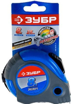 34057-08-25_Z01, Рулетка 8М/25мм, двухкомп. корпус, автостоп