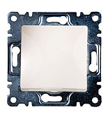 30010001 ВЫКЛЮЧАТЕЛЬ СКРЫТ.УСТ.1 КЛ. (КРЕМ.) Б/РАМКИ