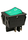 R515BGNBT-G, выключатель 220В 16A зелен. (аналог JS608A SWR74)