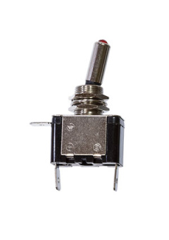 ASW-07DR, тумблер с led подсветкой красной 12В 20А