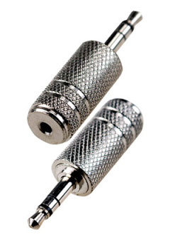 2-016, переход 3.5мм "шт" стерео - 2.5мм "гн" стерео металл