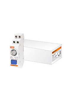 SQ0214-0001, Выключатель кнопочный с индикацией ВКИ-47 синий (LED) 2НО;1НЗ AC/DC
