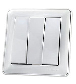 BC0516-351-18, Выключатель "WESSEN-59" 3-кл СП16А  (белый)