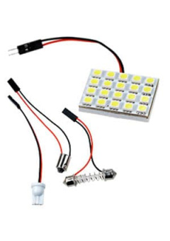 PCB-52*35-20SMD-W-12V, свето диод для авто белый 5*4 диодов 3перех
