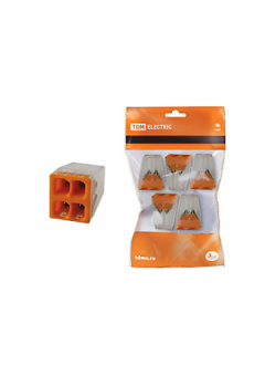 SQ0517-0125, Строительно-монтажная клемма КБМ-2273-244 (2,5мм2) с пастой (5 шт/упак)