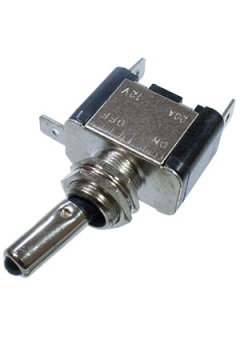 ASW-07DB, тумблер с led подсветкой синей 12В 20А