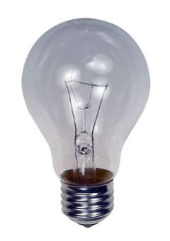 60A1/CL/E27, Лампа  60Вт, прозрачная, цоколь E27, D=60mm