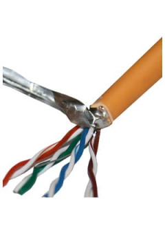 CSP-FTP-LSZH-4-CU, SkyNet Premium FTPнг-LSZH 4x2x0,51, кат.5e, однож., 305 м, box, оранж