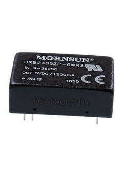 URB2405ZP-6WR3, DC-DC преобр. 6Вт Vin9-36В Vout 5В 1500В DIP24