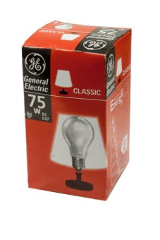 75A1/FR/E27, Лампа  75Вт, матовая, цоколь E27